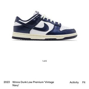 Nike dunk low premium vintage navy